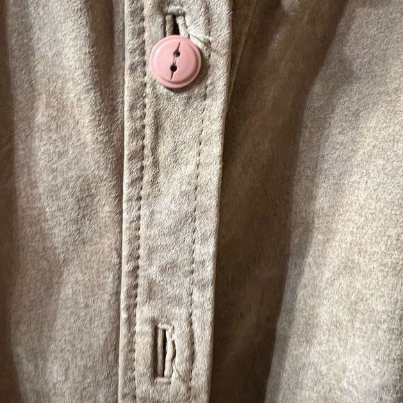 Saguaro suede button down vintage shacket size medium - Picture 3 of 9